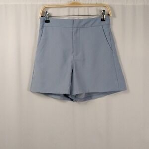 Princess Polly‎ Sazan 4" Shorts Blue Womens 4 High Rise Career New With Tags